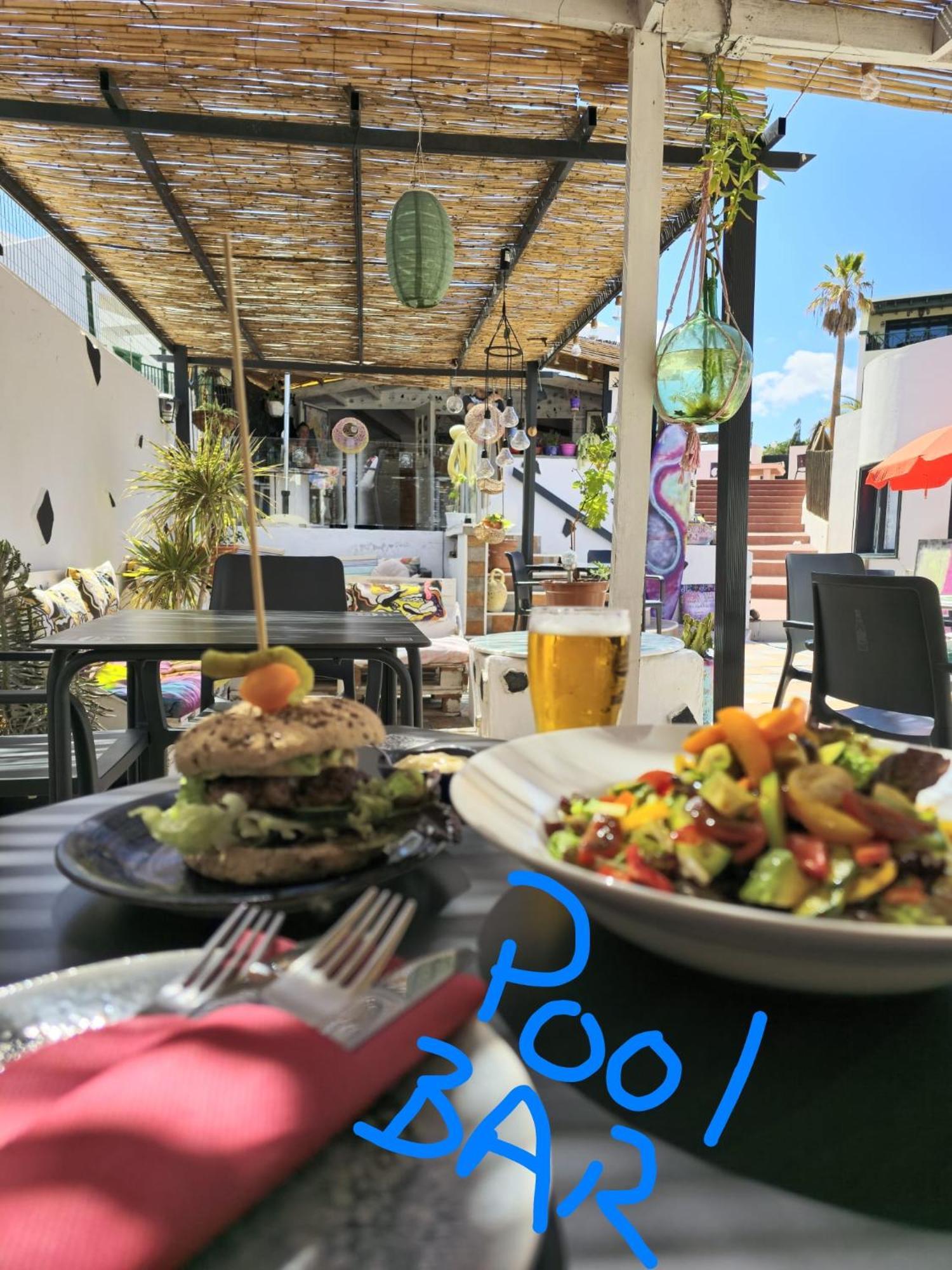 Bungalow Goa Pool View, Playa Roca Residence Sea Front Access - Free Ac - Wifi Costa Teguise Exteriér fotografie